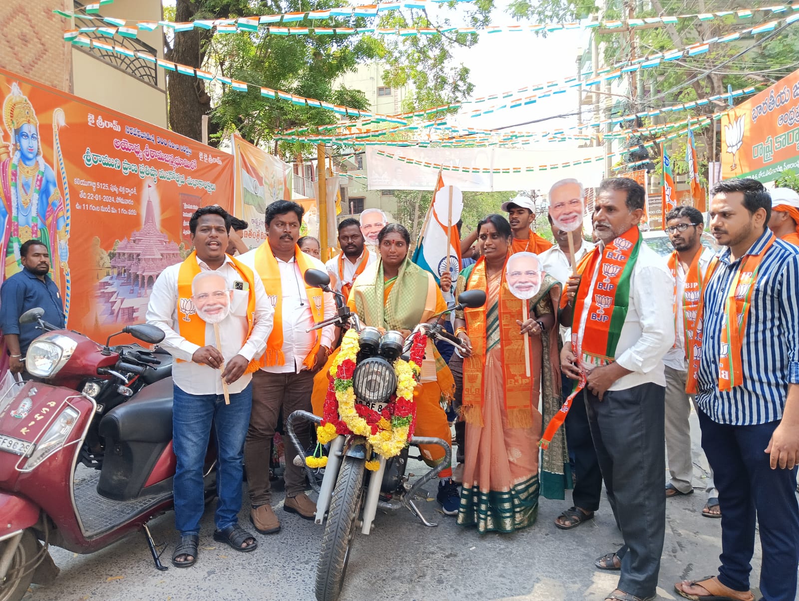 Maa Rajalaxmi manda with public